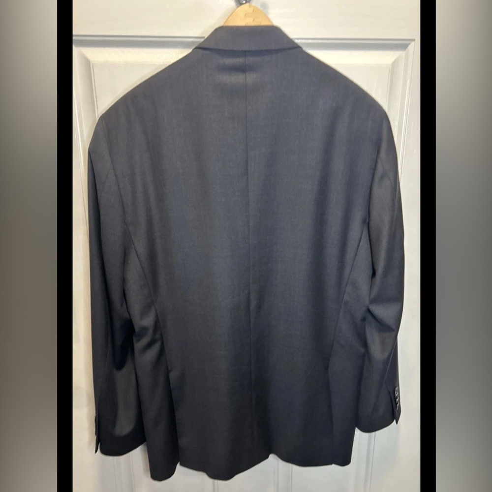 PETER MILLAR Classic Gray Sport Coat Suit Blazer 42R Wool - Picture 6 of 7